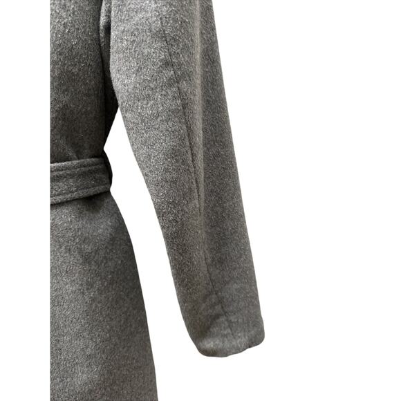 Pim + Larkin Wool And‎ Poly Wrap Coat Grey Womens Large - Picture 6 of 16